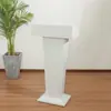 Púlpito de Fala Branco Simples de Alta Qualidade, Mesa de Palestra Moderna, Mesa de Boas-Vindas, Mesa de Recepção, Mesa do Anfitrião, Mesa de Inscrição