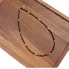 Collar de Espinela Negra Natural de Moda Lujo Ligero para Mujer Cadena de Clavícula Simple Elegante de Alta Calidad Cadena para Suéter Nueva 2026