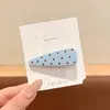 Grampo de cabelo elegante com bolinhas estilo coreano para franja, presilha lateral floral de luxo leve, acessório de cabelo tipo bobby pin