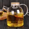 Tetera de Vidrio de Borosilicato de Alta Calidad con Asa Lateral para Agua Hervida Fría Hogareña Simple Multiespecificación Hervidor de Gran Capacidad para Bebidas de Jugo