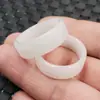 Anillo de Material Mongol Exterior Hotan de Xinjiang Anillo de Jade Hotan Imitación Anillo de Jade Blanco Imitación Anillo de Jade Imitación Anillo Pulsera