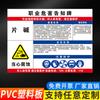 Tarjeta de aviso de riesgo laboral polvo ruido alta temperatura señal de advertencia letrero de tablón de anuncios de salud adhesivo impermeable