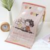 Zhiyang toalha infantil de musselina de quatro camadas com jacquard de desenho animado toalha infantil divertida toalha de rosto pequena toalha de suor toalha de mão presente atacado