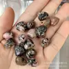 Colgante de piedra ojo de tigre amatista natural de 15 mm con agujero pasante corazón de melocotón amor para pulsera collar DIY accesorios al por mayor