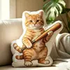 2026 Modelo Nuevo Almohada de Peluche Divertida con Forma de Animal y Patrón de Impresión Digital, Almohada Casera Casual y Cómoda