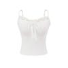 Top Sexy Sem Mangas Sem Costas Slim-Fit Francês para Garota Quente Camisole Colete com Renda Renda Indústria Pesada Bojo