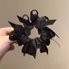 Goma para el pelo floral marrón, elegante y a la moda, con diseño de cuadros para mujer, nuevo estilo 2026, accesorio para el pelo de tela de alta calidad