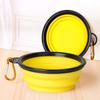 Tigela Dobrável para Pet Tigela para Cachorro Colorida Conveniente Retrátil Suprimentos para Cães e Pets Viagem ao Ar Livre Água Potável Tigela de Comida para Cachorro em Casa