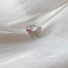 Anillo de mariposa con grafiti de color para mujer, con apertura ajustable, súper hada, esmaltado, elegante, de nicho, avanzado.