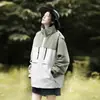 Chaqueta 2025 para Hombres y Mujeres en Otoño e Invierno Exterior Forro de Terciopelo Chaqueta Holgada con Capucha Cortavientos e Impermeable Chaqueta para Montañismo