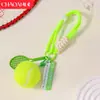 Bolso MIU, cordón colgante, llavero, colgante, serie deportiva de tenis, accesorio colgante de cuerda tejida de alto sentido
