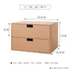Gaveta de Papel Kraft Organizador Multicamadas para Mesa de Escritório Caixa Organizadora para Contas Cosméticos Caixa para Armazenamento de Pastas