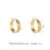 Pendientes Minimalistas de Diseño, Pendientes de Moda Irregulares y Exquisitos de Acero Inoxidable para Mujer, Chapados en Oro de 18 Quilates