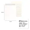 Cuaderno A7 Libro de Registro de Tareas Portátil Mini Cuaderno de Espiral de Matriz de Puntos Bloc de Notas para Estudiantes Cuaderno de Bolsillo con Cuadrícula