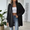 Amazon 2026 nova exportação transfronteiriça de vestuário feminino, cardigã suéter simples e elegante, versátil de corte solto, top multicolorido