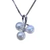 Accesorios DIY Colgante de Perla Plata S925 Montura de Plata Colgante Pequeño de Uva Multicuentas Montura en Blanco Semi-Terminado Joyería para Mujer Mayoreo