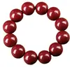 Pulsera de anillo único de cinabrio bajo contenido para mujer, anillo liso, cuenta, este año, pulsera de arena dorada púrpura para hombre, venta al por mayor, suministro rápido de tremolo para mano