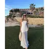 Fabricante Mayorista de Ropa para Mujer Transfronteriza 2026 Aliexpress Más Vendido Elegante y a la Moda Vestido sin Tirantes de Hombros Caídos sin Mangas