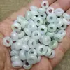 Contas de Ábaco de Jade de Mianmar Grau A Venda Direta no Atacado Jade Verde Claro Gelo-Ceroso Acessórios para Joias DIY