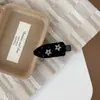 Pinza para el Pelo de Terciopelo Clásica Retro Versátil con Forma de Gota de Agua, Pinza Lateral para el Pelo con Aspecto de Alta Gama, Clip para Flequillo con Pedrería en Forma de Estrella, Accesorio para el Cabello para Mujeres