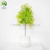 Rama de pino de simulación hoja de abeto chino rama de fruto de pino pino de bienvenida pino de belleza pino Luo Han bonsái hoja decoración árbol de navidad rama de pino falsa