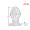 Tapón Anal Hueco Flexible Suave Expansor Anal Dispositivo para Mirar en el Ano Vaginal Serie de Tapones Anales Huecos