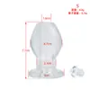 Tapón Anal Hueco Flexible Suave Expansor Anal Dispositivo para Mirar en el Ano Vaginal Serie de Tapones Anales Huecos