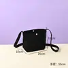 Bolsa de Lona Diagonal Lisa para Niños con Logo Estampado de Patrón Personalizado para Estudiantes de Secundaria DIY Bolsa de Lona Ecológica de Alto Valor