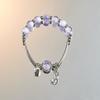 Pulseiras de Franja Estilo Chinês Mais Vendidas, Pulseiras Coloridas de Vidro com Contas, Pulseiras de Joias Culturais e Criativas Estilo Chinês Mais Vendidas