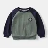 Sudadera de Manga Raglán para Niños 2026 Nuevo Estilo Sudadera Infantil de Cuello Redondo Moda para Bebés Top Deportivo Venta al por Mayor Tendencia