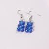 Aretes de Oso Fantasma Aretes de Oso de Peluche Aretes Elegantes Estilo Ins Aretes de Oso Coloridos Tridimensionales Lindos