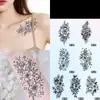 Adesivos de Tatuagem Série Rosa de Suco de Ervas Transfronteiriços, Adesivos de Tatuagem Fofos para Braços de Mulheres, À Prova d'Água, Resistentes a Arranhões, Resistentes ao Suor, Duradouros, Designs de Tatuagem Realistas