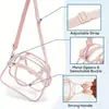 Bolsa de Higiene Pessoal Transparente à Prova d'Água Grande Capacidade Bolsa de Cosméticos de Viagem Bolsa de Armazenamento de Artigos de Higiene Pessoal Bolsa de Cosméticos Portátil Transversal