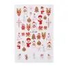 FULL BEAUTY Pegatinas Navideñas para Uñas Papá Noel Cascanueces Copo de Nieve Pegatinas para Uñas