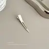 Grampo de Cabelo Sem Costura para Mulheres, Grampo para Volume na Raiz do Cabelo, Grampo Bico de Pato para Testa, Grampo de Posicionamento, Acessório de Cabelo, Piranha Prateada