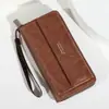 Cartera para Hombre Más Vendida 2025 Nuevo Modelo Bolsa para Teléfono con Múltiples Ranuras para Tarjetas Cartera Larga Casual Bolso de Mano de Gran Capacidad