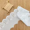 Encaje Bordado con Hilo de Algodón y Tejido de Algodón, Productos de Bordado Perforado Solubles en Agua, Accesorios de Adorno de Encaje Peinado para Dobladillo de Vestido Infantil