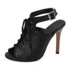 Sandalias Boca de Pez, Tacones con Textura de Madera, Tacones de Aguja, Tacones Súper Altos, Correas con Hebilla Hueca en la Espalda, Sandalias para Mujer, Sandalias de Tacón Alto Abiertas en la Punta para Mujer, Comercio Exterior
