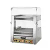 Máquina comercial de parrilla para salchichas de doble capa con control de temperatura independiente totalmente automático, adecuada para tiendas de conveniencia, vendedores ambulantes, máquinas de bolitas de pescado y hot dogs, y suministro exclusivo para supermercados