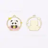 Acessórios de Joias Folha Verde Panda DIY Design Original Estilo Chinês Pulseira Pingente Chaveiro Corrente de Celular Pingente