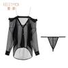 Camisa de Manga con Hombro de Pedrería Feimu Uso Bidireccional 6587 Lencería Sexy Semitransparente Productos para Adultos Camisón Sexy 20/Caja