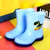 Botas de Lluvia para Niños Antideslizantes Suela Suave Lindo Dibujo Animado de Dinosaurio Forradas de Felpa Cálidas Extraíbles Botas de Lluvia para Hombres, Mujeres, Niños de Edad Media y Mayores