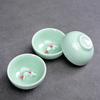 Copo de Peixe Pequeno Koi Kiln Glaze Copo de Chá Doméstico Copo de Degustação Copo de Chá de Cerâmica Carpa em Relevo Master Cup