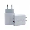 Carregador Pd20W Carregamento Rápido Qc3.0 é Adequado para Cabeças de Carregamento de Celulares Apple e Huawei, Adaptador Universal de Tomada Dupla AC