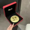 Folha de ouro contendo ouro ornamento de bolo grande presente criativo de aniversário princesa por favor fique rico torne-se rico festival do Dia dos Namorados presente casual