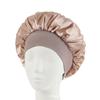 Touca de Cetim de Borda Larga e Alta Elasticidade Transfronteiriça da Amazon para Salão de Beleza Feminino, Chapéu para Cuidados com o Cabelo, Touca para Confinamento/Quimioterapia