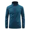 Jaqueta Respirável de Seda de Gelo Masculina Roupas de Proteção Solar com Gola Alta Jaqueta Casual Fina de Verão Roupas Impermeáveis para Pesca Pele
