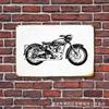 2024 Nova motocicleta motor vintage ferro pintura cafeteria sala de estar fundo parede pintura decorativa sem moldura pintura pendurada
