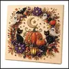 Nuevas Pegatinas de Perlas de Halloween Transfronterizas 5D Creativas Hechas a Mano Día de la Independencia Americana Pintura de Diamantes DIY Manualidades para el Hogar