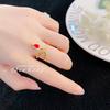 Anillo Serpiente Espíritu Antiguo Italiano Tela Hogar Texturizado Tallado Oro Margarita Hecho a Mano Cepillado Fanta Diamante Hoja